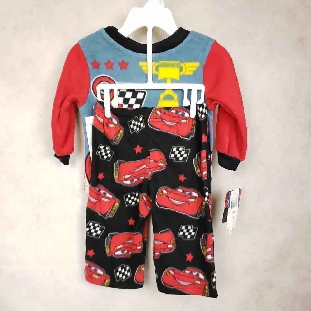 Disney Cars Lightning McQueen fleece 2pc pjs 12 mo